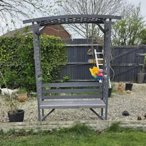 Wooden garden arbour bench - wooden,