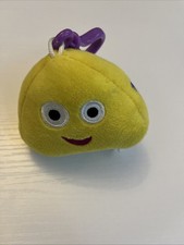 CBeebies Land Yellow Squidge Plush Beanie Toy 2002 Vintage, Small Soft Keyring