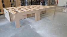 Sliding Camper Van Bed Storage