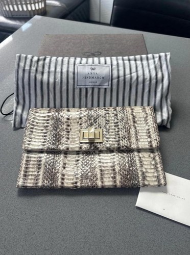 Anya hindmarch leather - leather, clutch