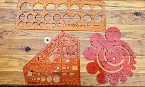 Rotring drawing stencils - drawing,