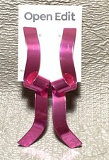 Open Edit Pink Metal Ribbon