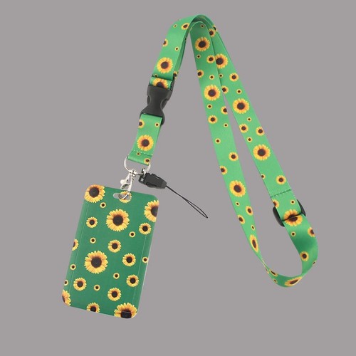 Sunflower lanyard adjustable - lanyard,