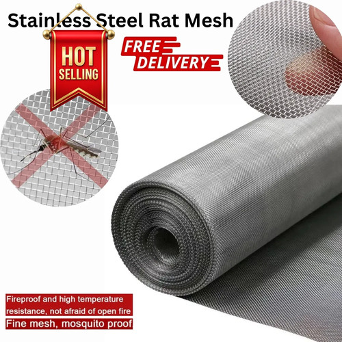 Stainless steel rat mesh - steel,