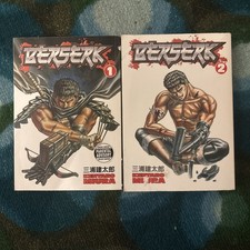 Berserk Manga Volumes 1 And 2 Paperback Kentaro Miura Dark Horse Rare