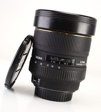 Sigma EX DG 12-24mm F4.5-5.6 HSM AF Zoom Lens Canon Front & Rear Lens Cap & Hood