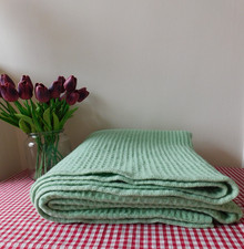Vintage Green All Wool Waffle