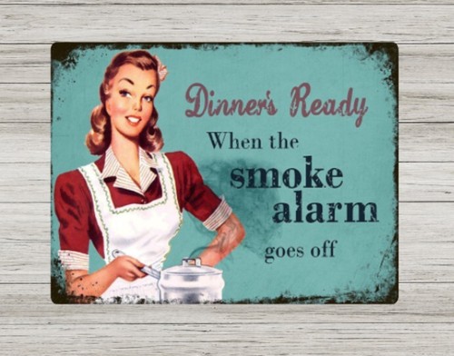 Metal signs dinner vintage - metal,