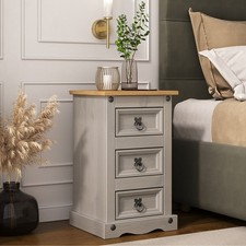 Corona Bedside Cabinet Grey 3