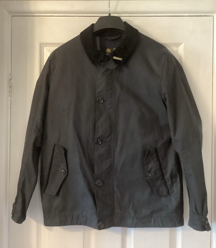 Barbour commuter navy blue wax - navy,