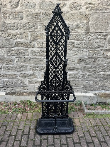 Victorian cast iron hall - victorian, stand