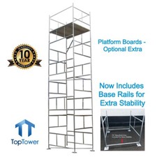 Scaffold Tower 8.0m 6 x 4 x 26ft Working Ht DIY Galvanised Steel Towers
