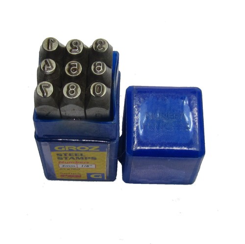 3mm number stamps - 3mm, groz