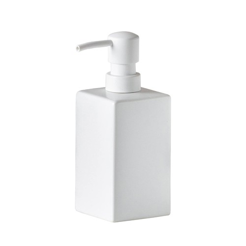 Square matte white soap - matte,