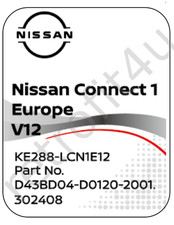 NISSAN Connect 1 V12 Navigation Update SatNav SD Card Map 2022 – 2023 UK-Europe