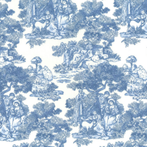 Toile french theme patterned - ,