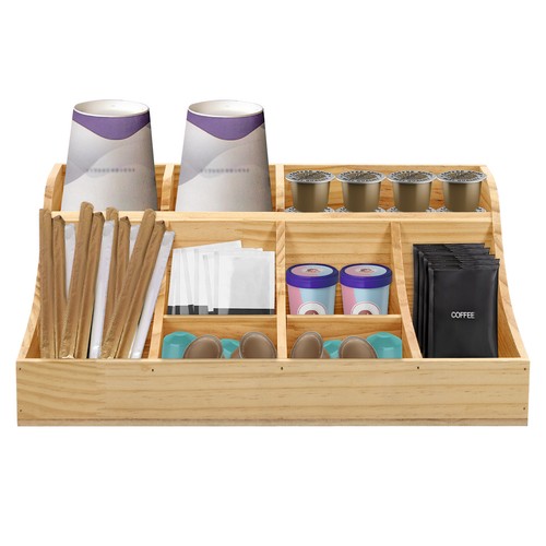 Pine condiment organizer - condiment,