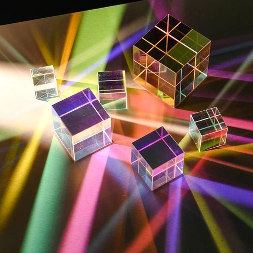 20mm crystal prism - cube, 3d