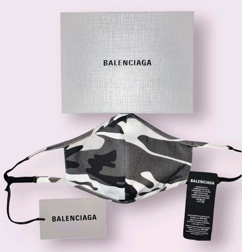 Balenciaga logo face mask camo - balenciaga,