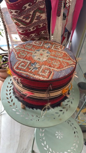 Ottoman vintage tribal - vintage, coffee