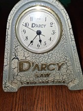 D'Arcy Saws Cast Iron Clock Vintage Antique Style Home Decor