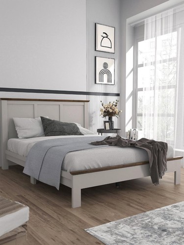 Crawford wooden king bed - wooden,