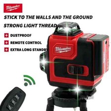 Milwaukee Laser Level Green 16 Lines 4D Self Leveling 360 Horizontal and Vertica