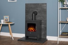 Acantha Tile & Hearth Set in