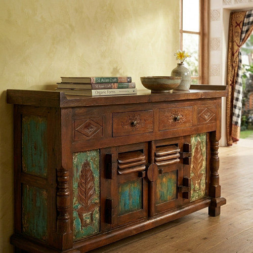 Sideboard teak antique wood - sideboard,