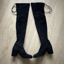 STUART WEITZMAN BLACK SUEDE