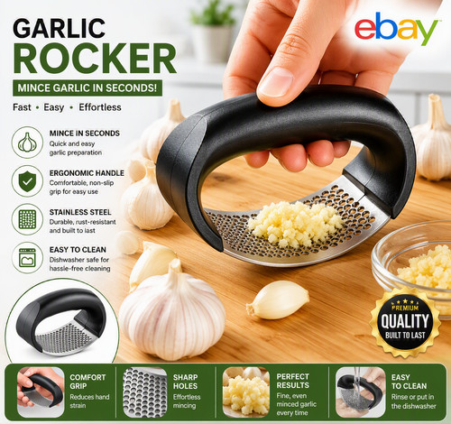 Garlic crusher manual ring - garlic, –
