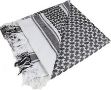 Multifunctional Shemagh Head Scarf - 100% Cotton Keffiyeh Arab Desert Army Wrap