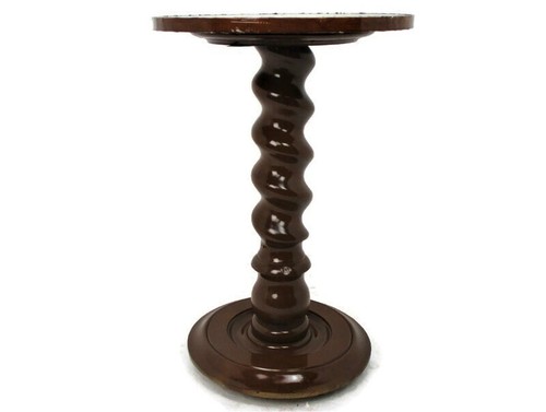 Large hand carved wood barley - carved,
