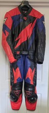RARE 1997 Vintage Dainese Leather Race Suit 2PC EU 48 (M) Made in ITALY Pro Care