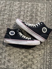 Retro PF Flyers Men’s Size 9 Hi-Top Sneaker Re-Issue 1933 Black White Red Canvas