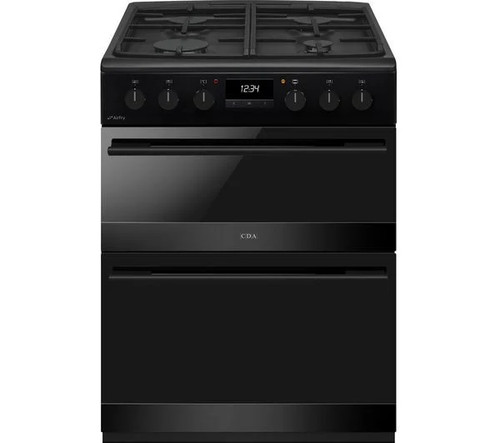 Cda cooker black cfd600mb 60cm - cooker,