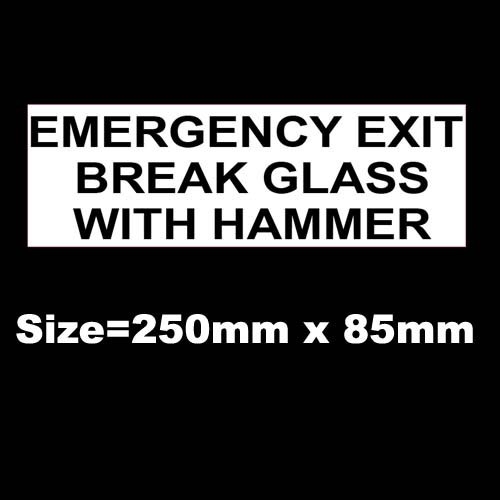 Emergency exit break glass - emergency,
