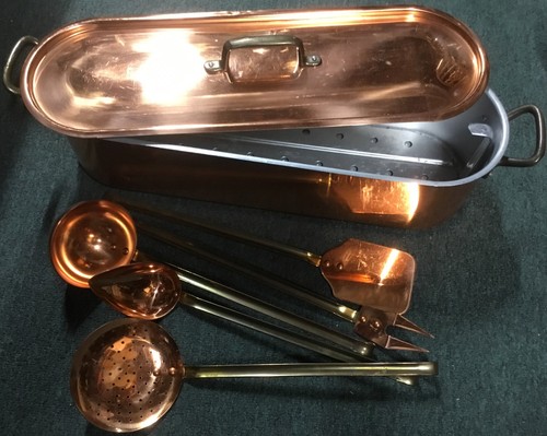 Vtg french copper fish - copper,