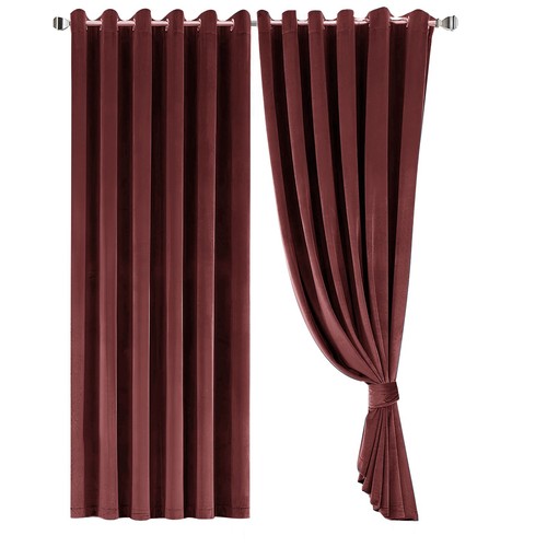 Crushed velvet curtains fully - crushed,