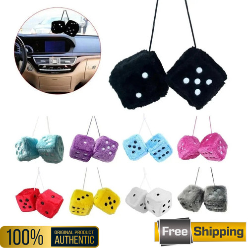 Soft fluffy furry dice - fluffy,