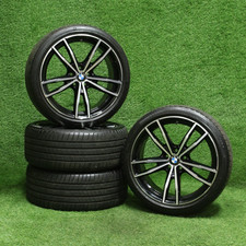 19" BMW Alloy Wheels 3 SERIES G20 G21 G22 8090095BLA MSPORT Genuine OE set tyres