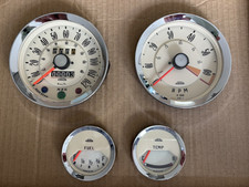Triumph Spitfire Mk3 Jaeger gauges fully rebuilt - cream faces orange needles