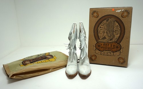 Vintage loblan white leather - white,
