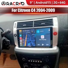 64G Android 15 For Citroen C4 2004-2009 Carplay GPS Wifi Stereo Radio Head Unit