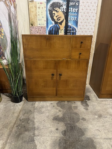 Vintage herkel oak cabinet - oak,