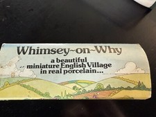 Whimsey On Why England Village House Building Wade Pottery Porcelain Set # 2 Box
