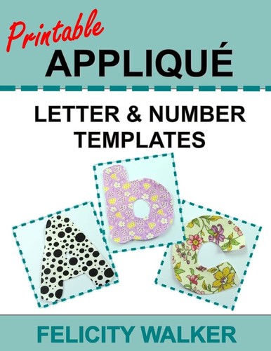 Printable applique letter - applique, &