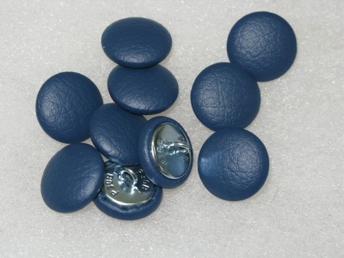 Dark blue faux - faux, leather