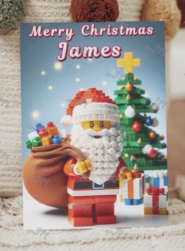 Lego santa claus personalised - lego,