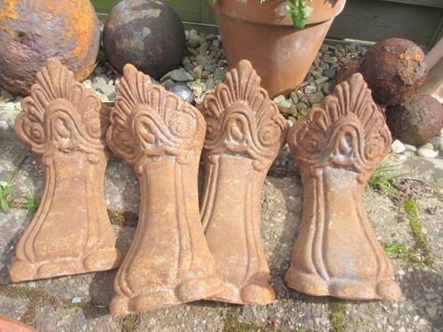 Antique iron bath feet - iron,